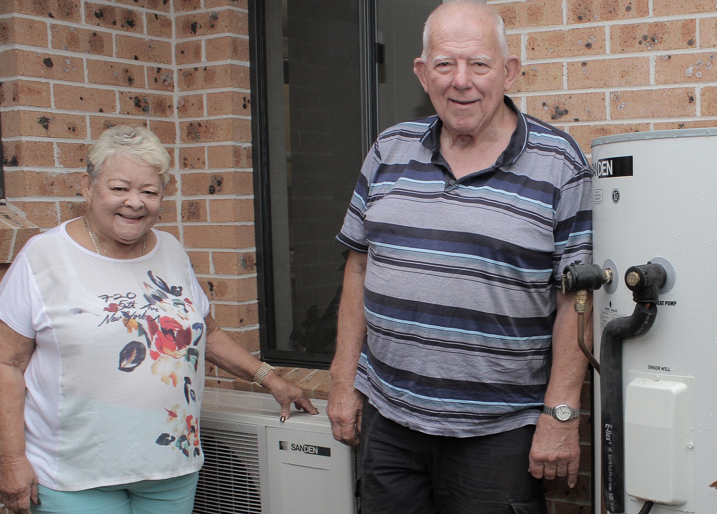 Tenant with hot water heat pumps